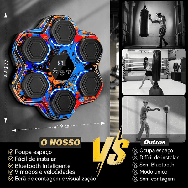 Dimensões da Máquina de Boxe Musical PunchBeat