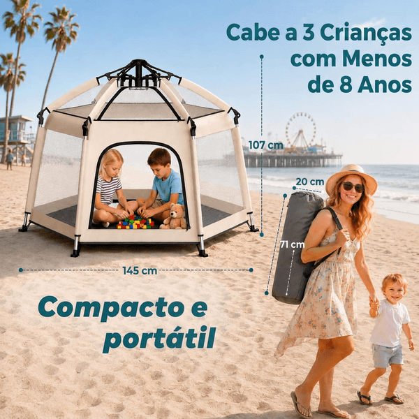 Dimensões e transporte do Parque Infantil SunNest