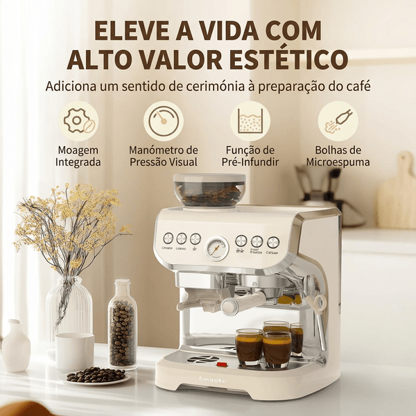Máquina de Café Expresso BaristaHome 15 Bar