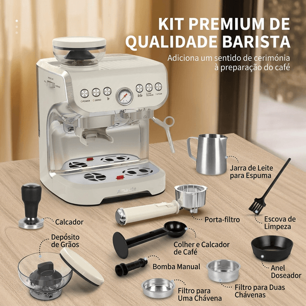 Acessórios incluídos com a Máquina BaristaHome