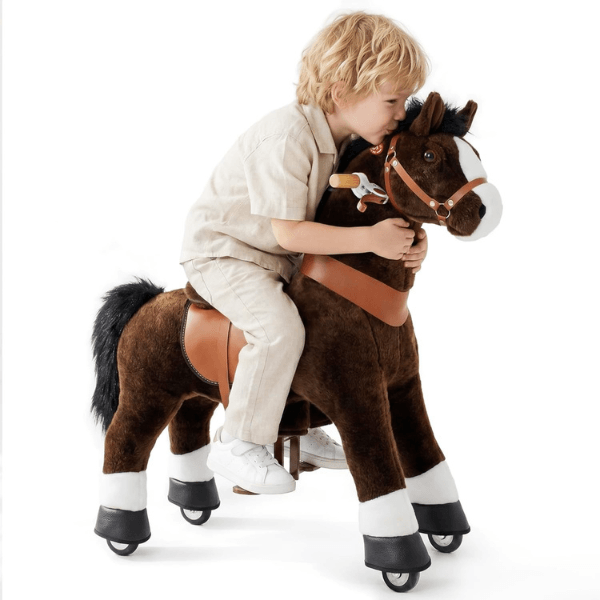cavalo6 Cavalo de Brincar Infantil – Design Realista, Controlo Fácil e Diversão Sem Baterias — Stock Limitado! - Image 1