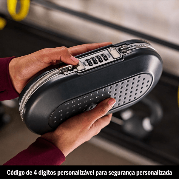 Cofre Portátil SafeGo compacto e fácil de transportar