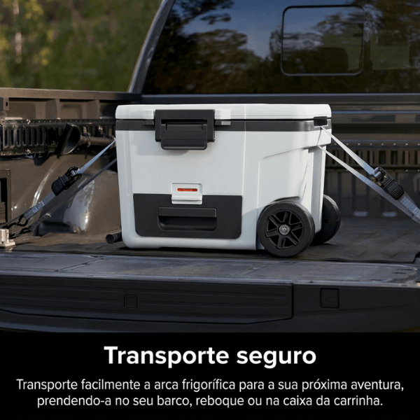 Geleira FreshMove presa para transporte