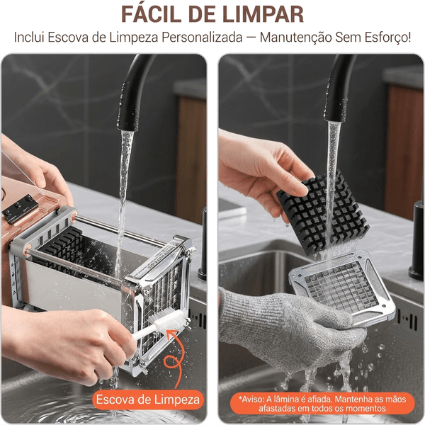 Limpeza das grelhas do Cortador EasyCut
