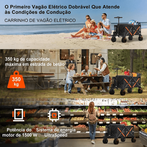 Utilizações do Carrinho de Transporte Elétrico PowerMove